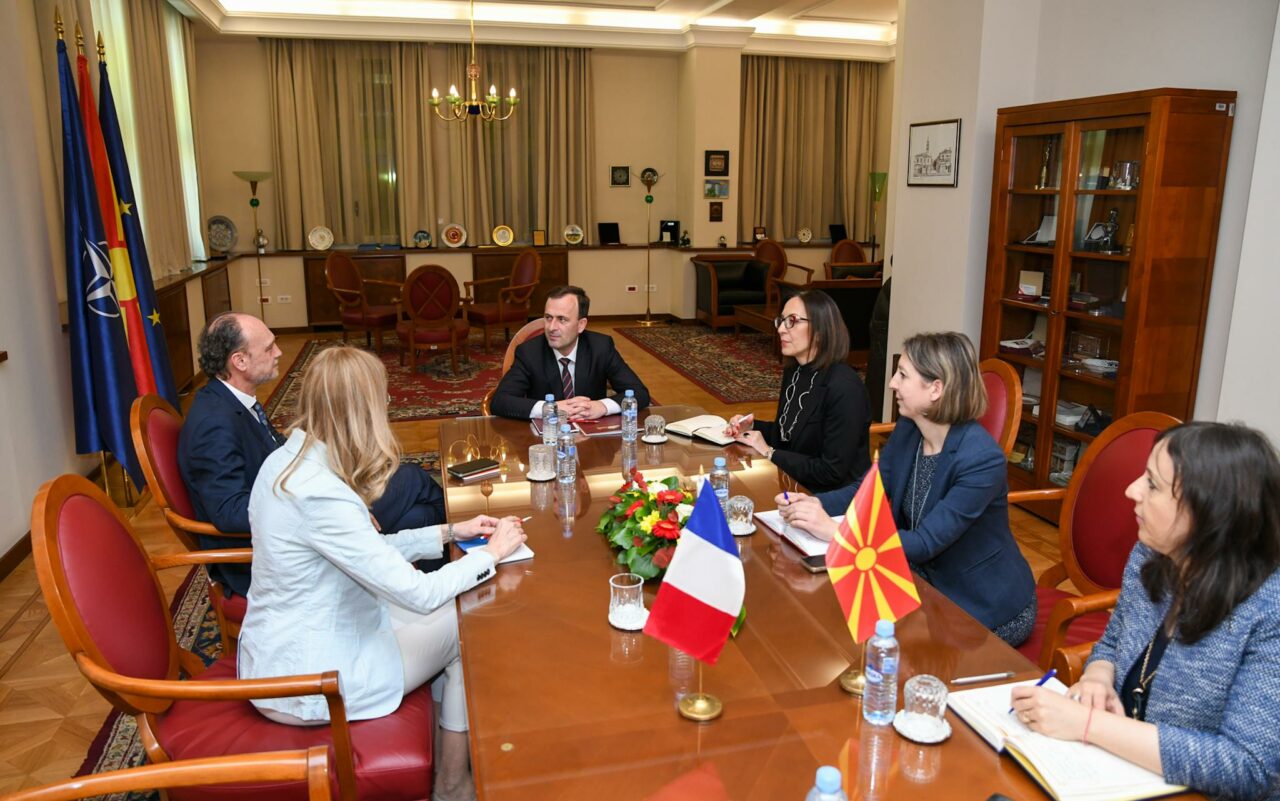 Средба Митрески – Бомгартнер: Северна Македонија и Франција имаат одлични односи,  меѓусебната соработка и поддршка ќе се продлабочат