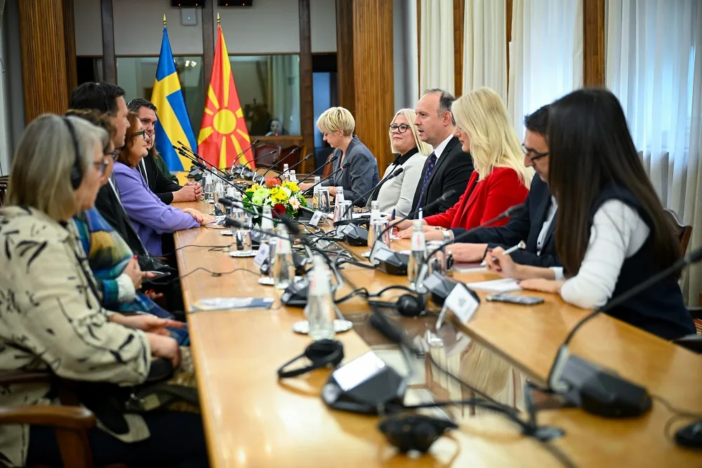Шведска и Северна Македонија – пријателство и соработка за посилни врски меѓу парламентите